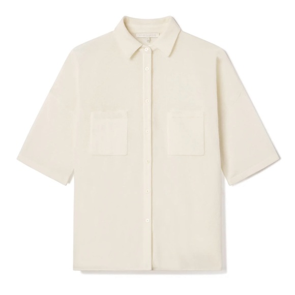 Naked Cashmere Rue Button-Up Cashmere Top - Picture 2 of 3